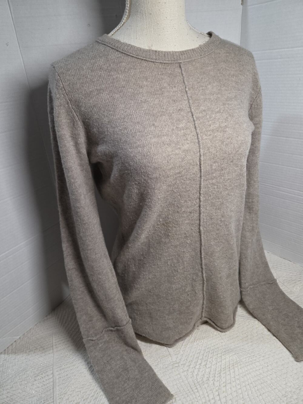 Philosophy Dane Lewis Cashmere Basic Sweater L Fall Boho Brown Women Coastal